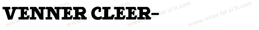 venner cleer字体转换